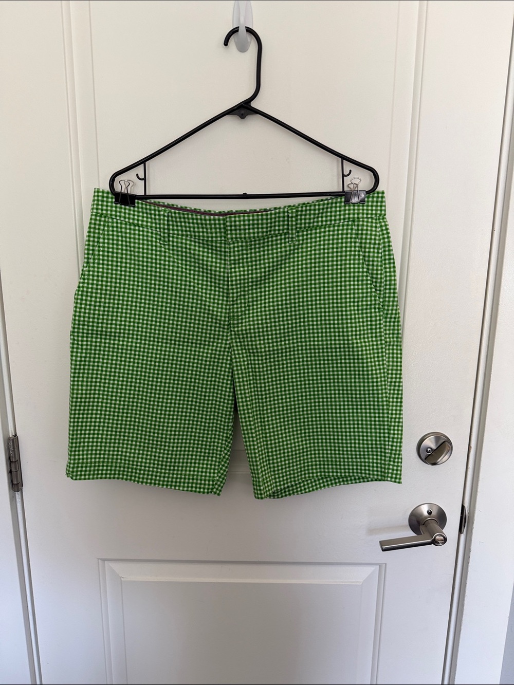 Women’s Tommy Hilfiger Green Gingham Shorts